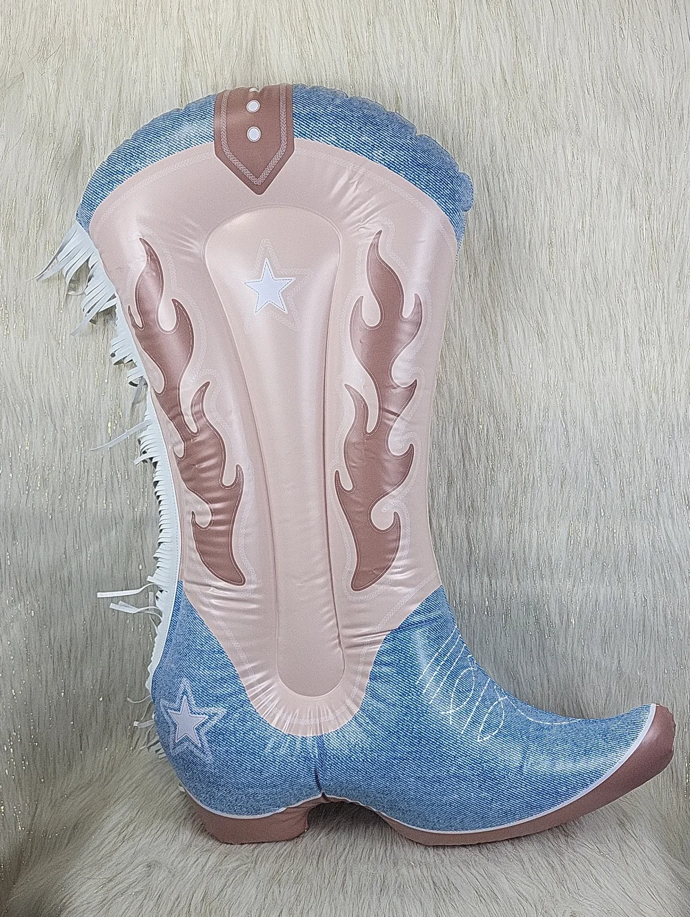 Minnidip Reusable Balloon Fringed Denim Boot